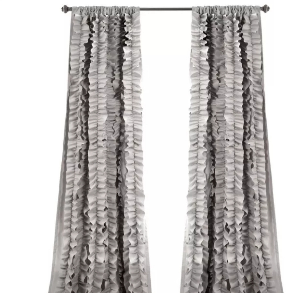 84"x54" Belle Window Curtain Gary - Lush Décor